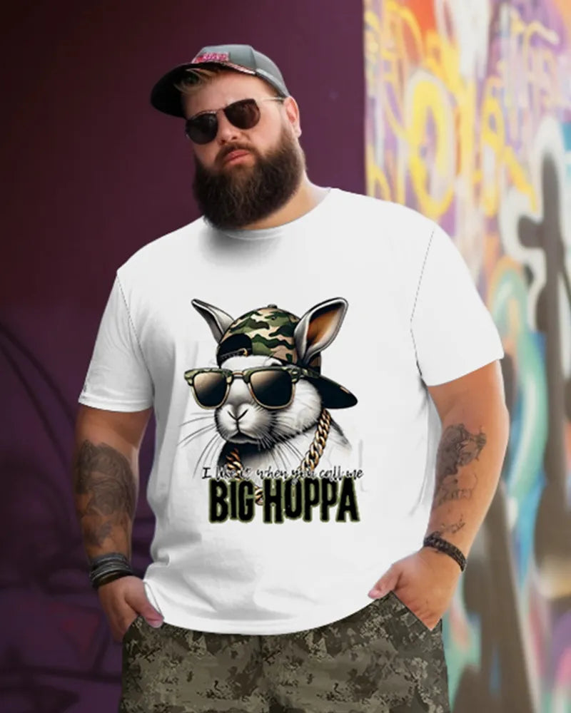 Big & Tall Graphic Camouflage Two-piece Set for big men view 2