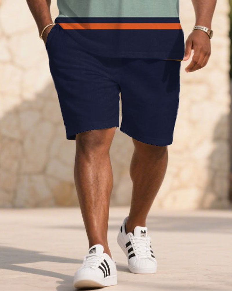 Big & Tall Blue Striped Jeans for big men view 3