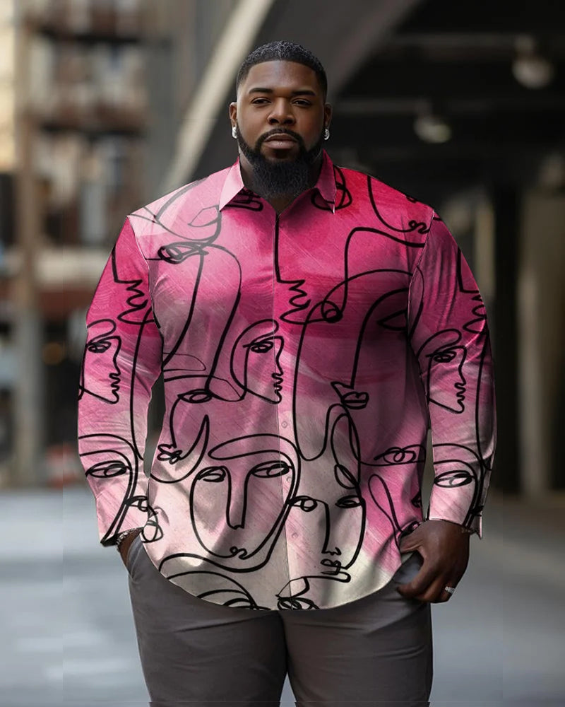 Big & Tall Colorblock Streetwear Jeans for big men