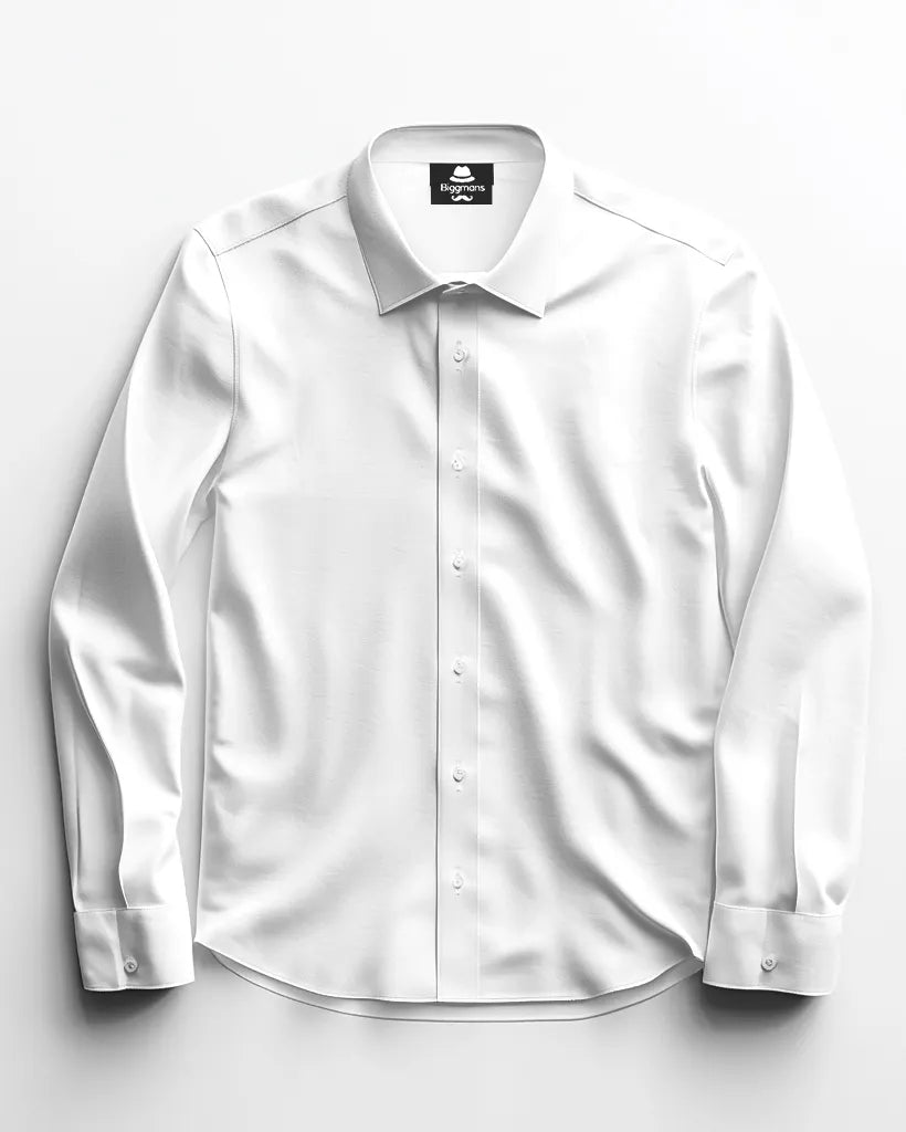 Big & Tall Solid Color Shirt Pants Set for big men view 16