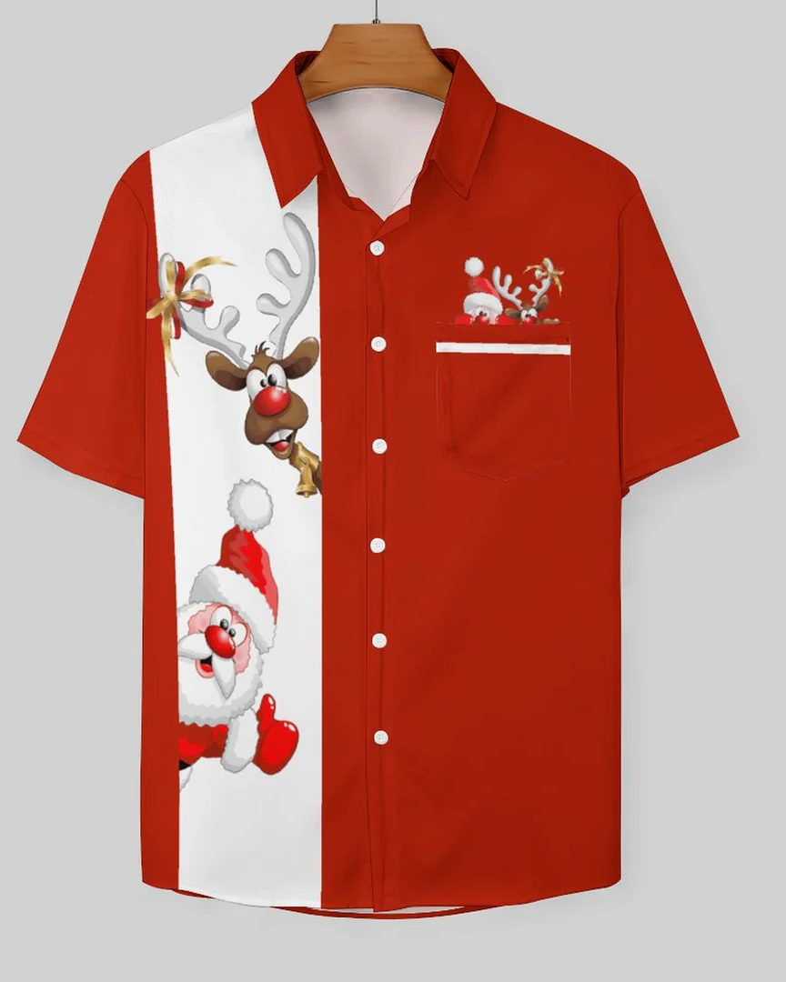 Big & Tall Hawaiian T-Shirt Shorts Set for big men view 2