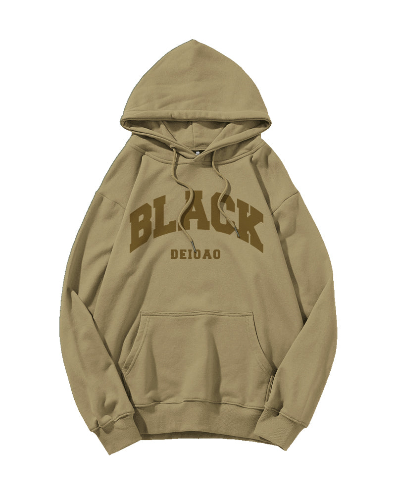 Big & Tall Black Graphic Hoodie for big men view 14