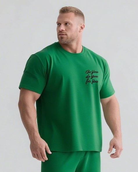 Big & Tall Graphic Streetwear Two-piece Set for big men view 10