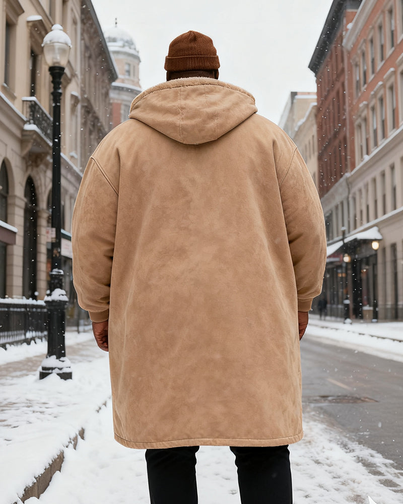 Big & Tall Solid Color Hoodie for big men view 4