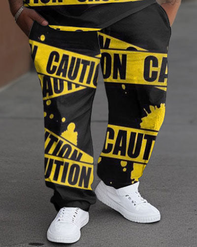 Big & Tall Streetwear Two-piece Set for big men view 3