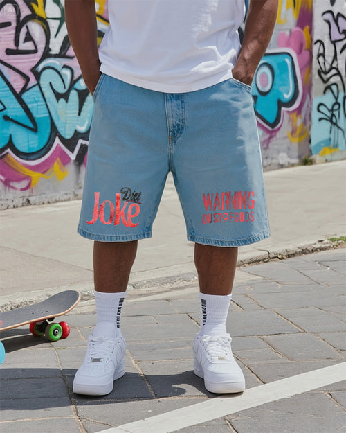 Big & Tall Denim Graffiti Streetwear Jeans for big men