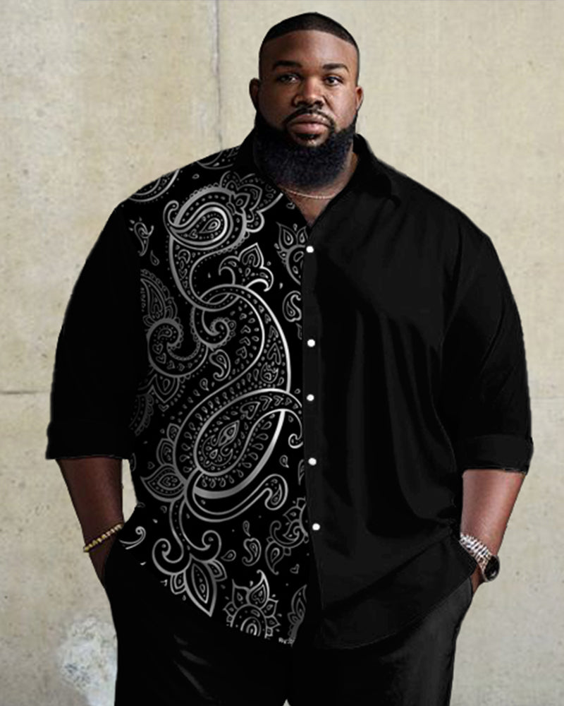 Big & Tall Vintage Two-piece Set for big men view 2