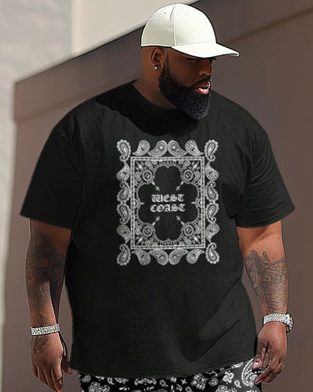Big & Tall Graphic Two-piece Set for big men view 2