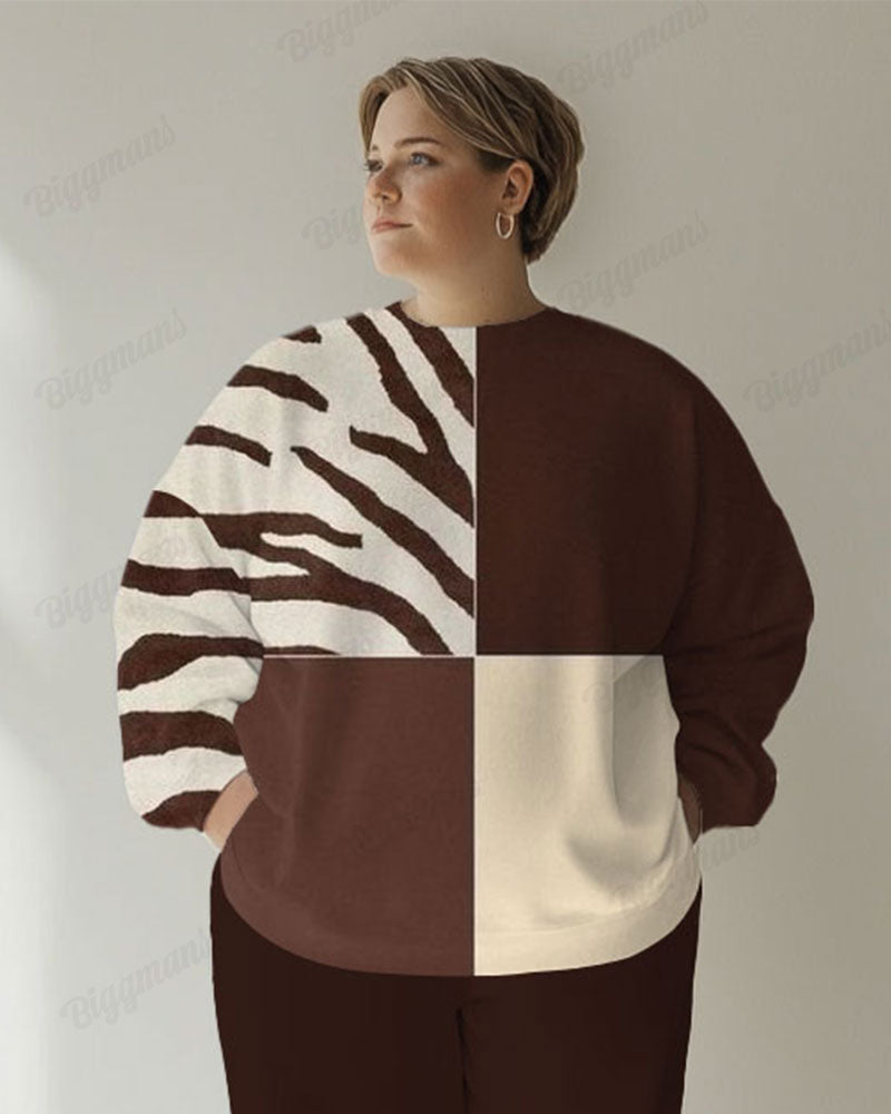 Big & Tall Colorblock Graphic Hoodie Sweatpants Set for big men view 2
