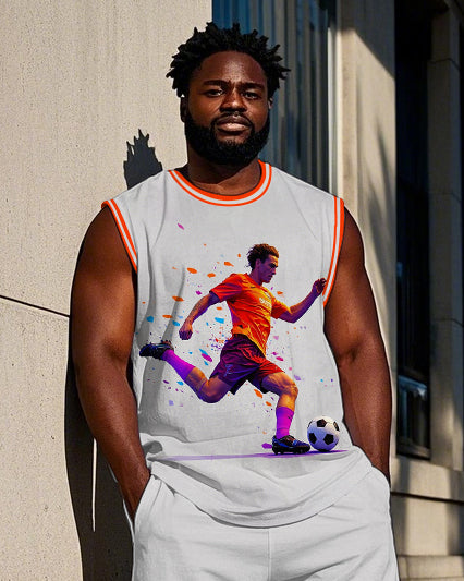 Big & Tall Athletic Two-piece Set for big men view 2