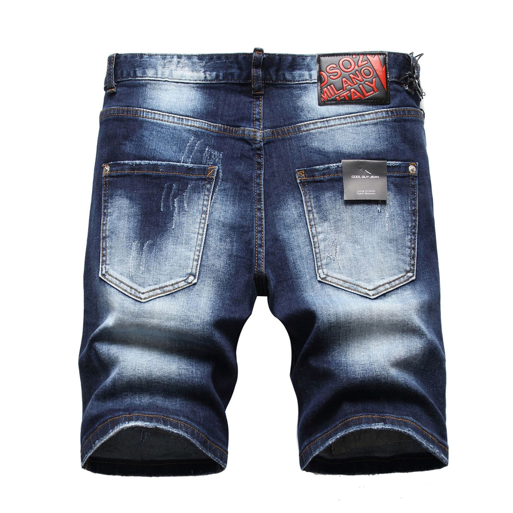 Big & Tall Blue Denim Graffiti Jeans for big men view 4