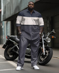 Big & Tall Colorblock Two-piece Set for big men view 1