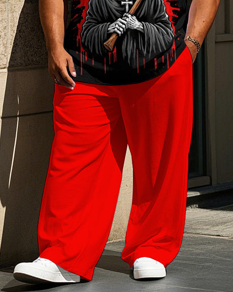 Big & Tall Streetwear Vest Pants Set for big men view 3