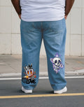 Big & Tall Denim Graphic Streetwear Jeans for big men view 1