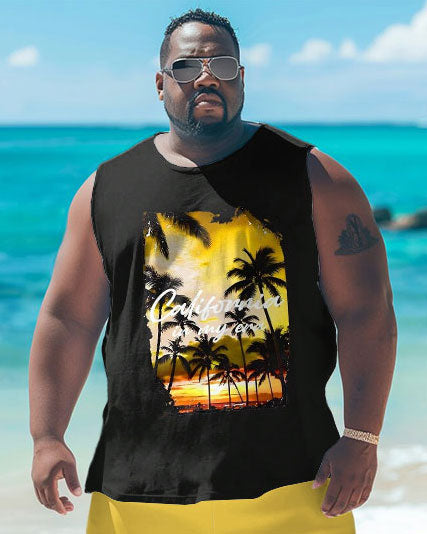 Big & Tall Graphic Tank Top for big men view 2