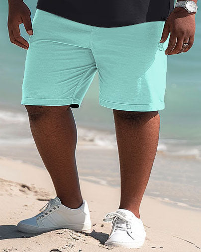 Big & Tall Hawaiian Graphic Polo Shorts Set for big men view 4