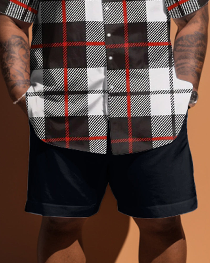 Big & Tall Plaid Jeans for big men view 3