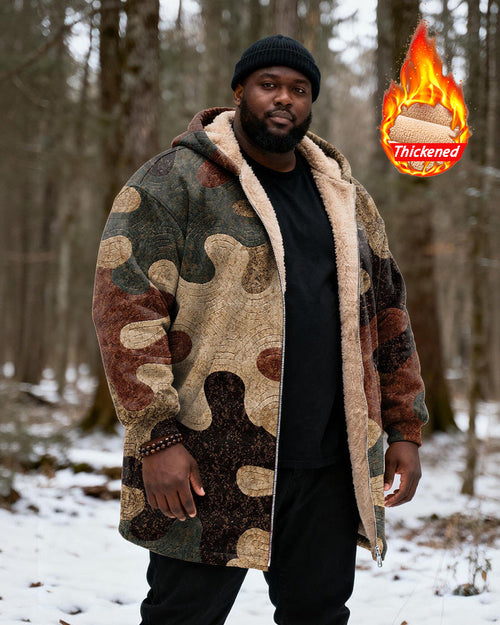 Big & Tall Camouflage Vintage Hoodie for big men view 1