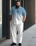 Big & Tall Gradient T-Shirt Pants Set for big men view 1