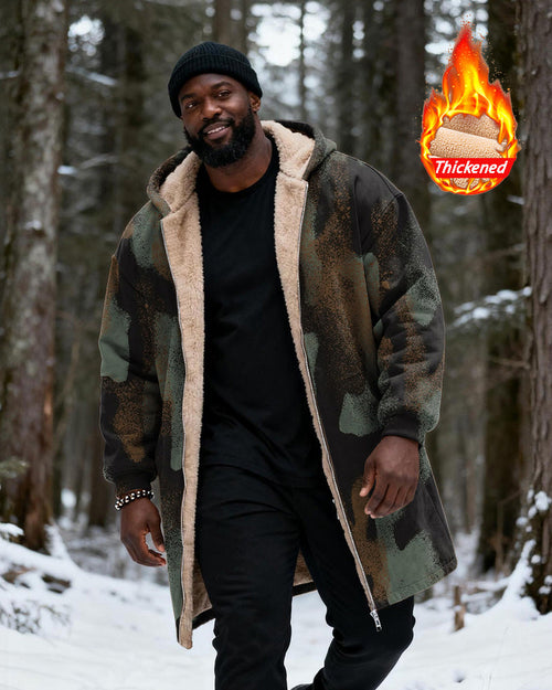 Big & Tall Graphic Camouflage Vintage Hoodie for big men view 1