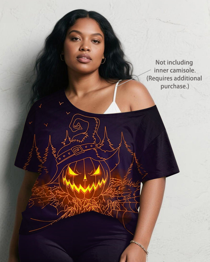 Big & Tall Purple Graphic Graffiti Two-piece Set for big men view 3