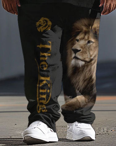 Big & Tall Graphic T-Shirt Pants Set for big men view 3