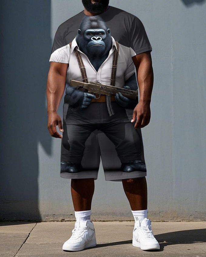 Big & Tall Graphic Two-piece Set for big men view 1
