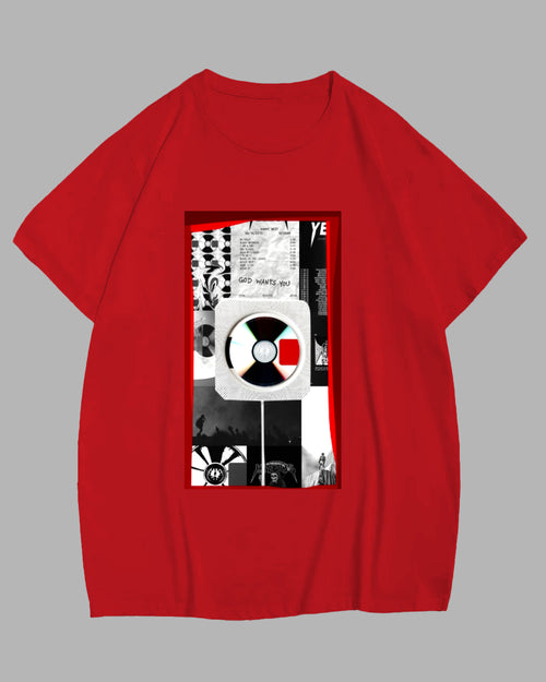 Big & Tall Red Graphic T-Shirt for big men
