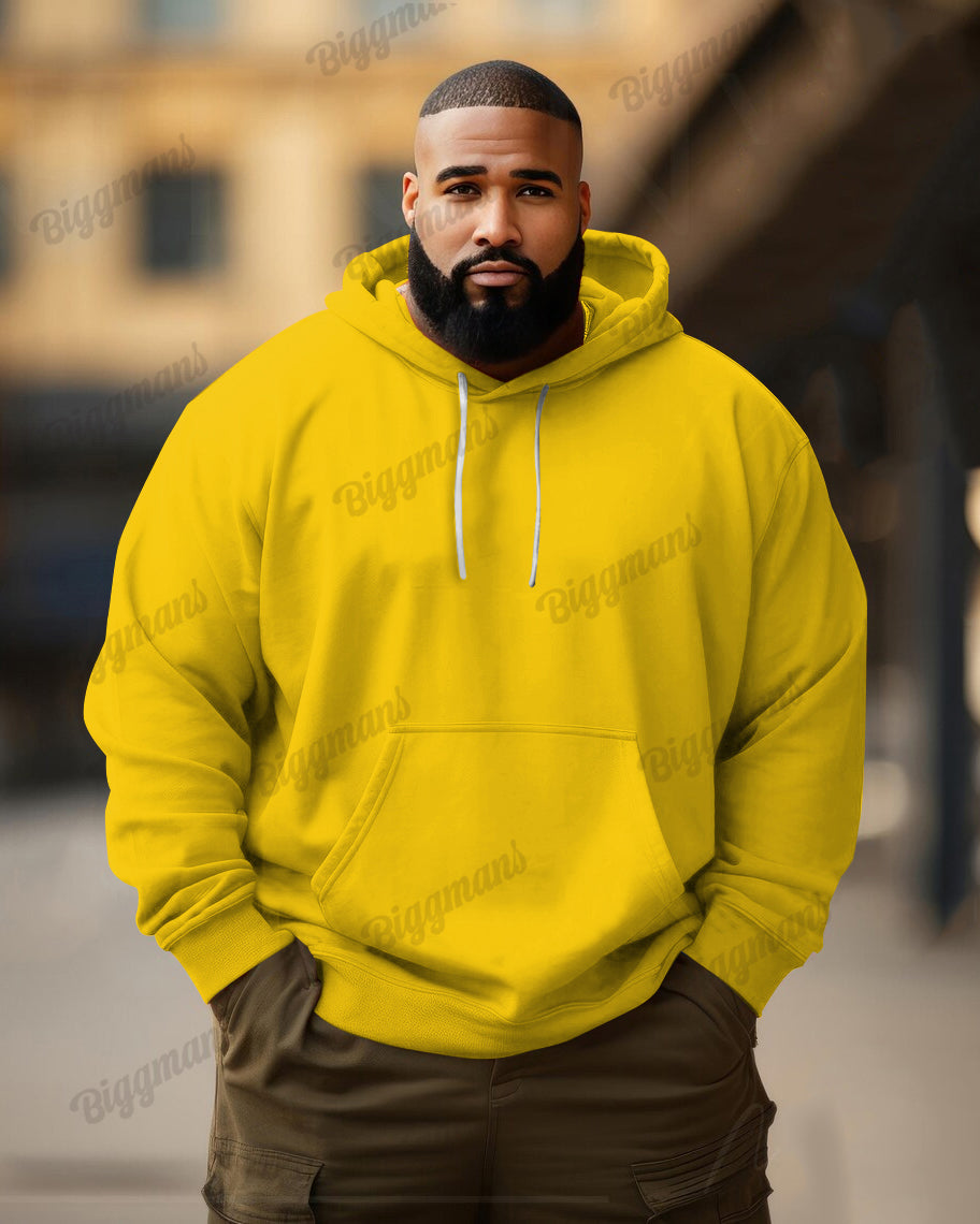 Big & Tall Solid Color Hoodie for big men view 9