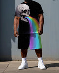 Big & Tall Graphic Skull Two-piece Set for big men view 1