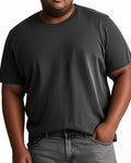 Big & Tall Washed Solid Color T-Shirt for big men view 2