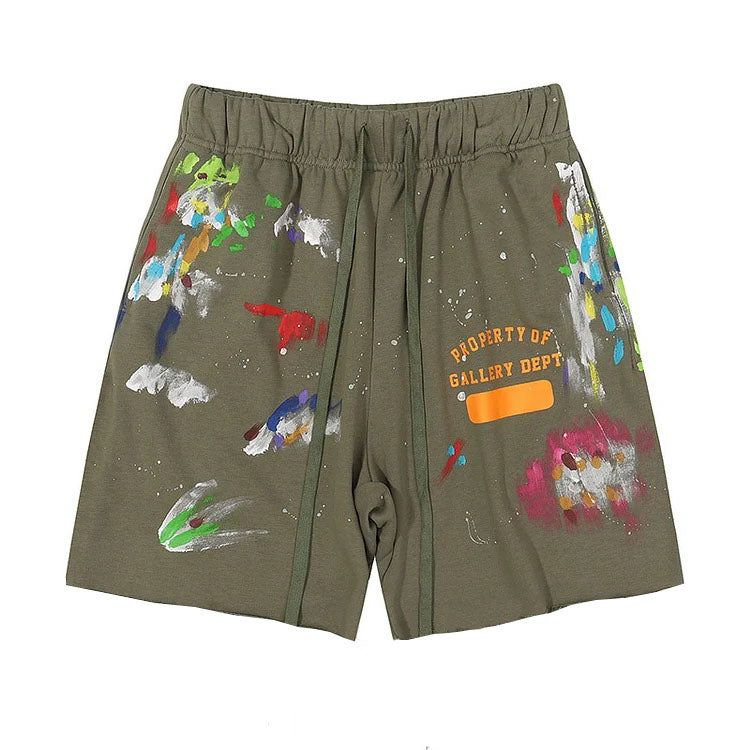 Big & Tall Graphic Splash Ink Athletic Shorts for big men view 1