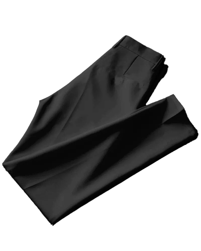 Big & Tall Solid Color Shirt Pants Set for big men view 12