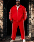 Big & Tall Colorblock Two-piece Set for big men view 1
