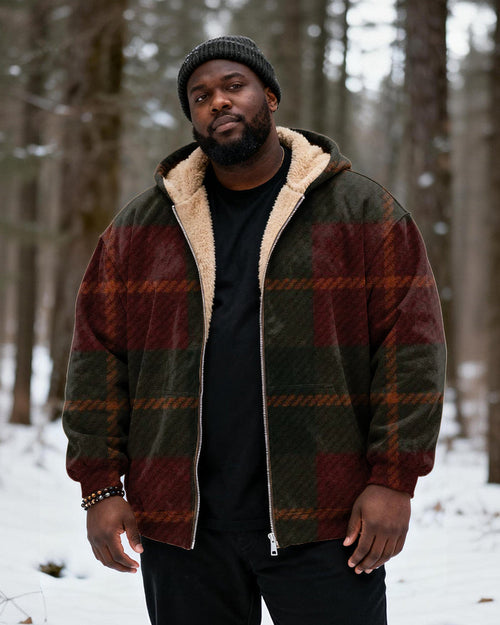 Big & Tall Red Green Graphic Hoodie for big men view 2