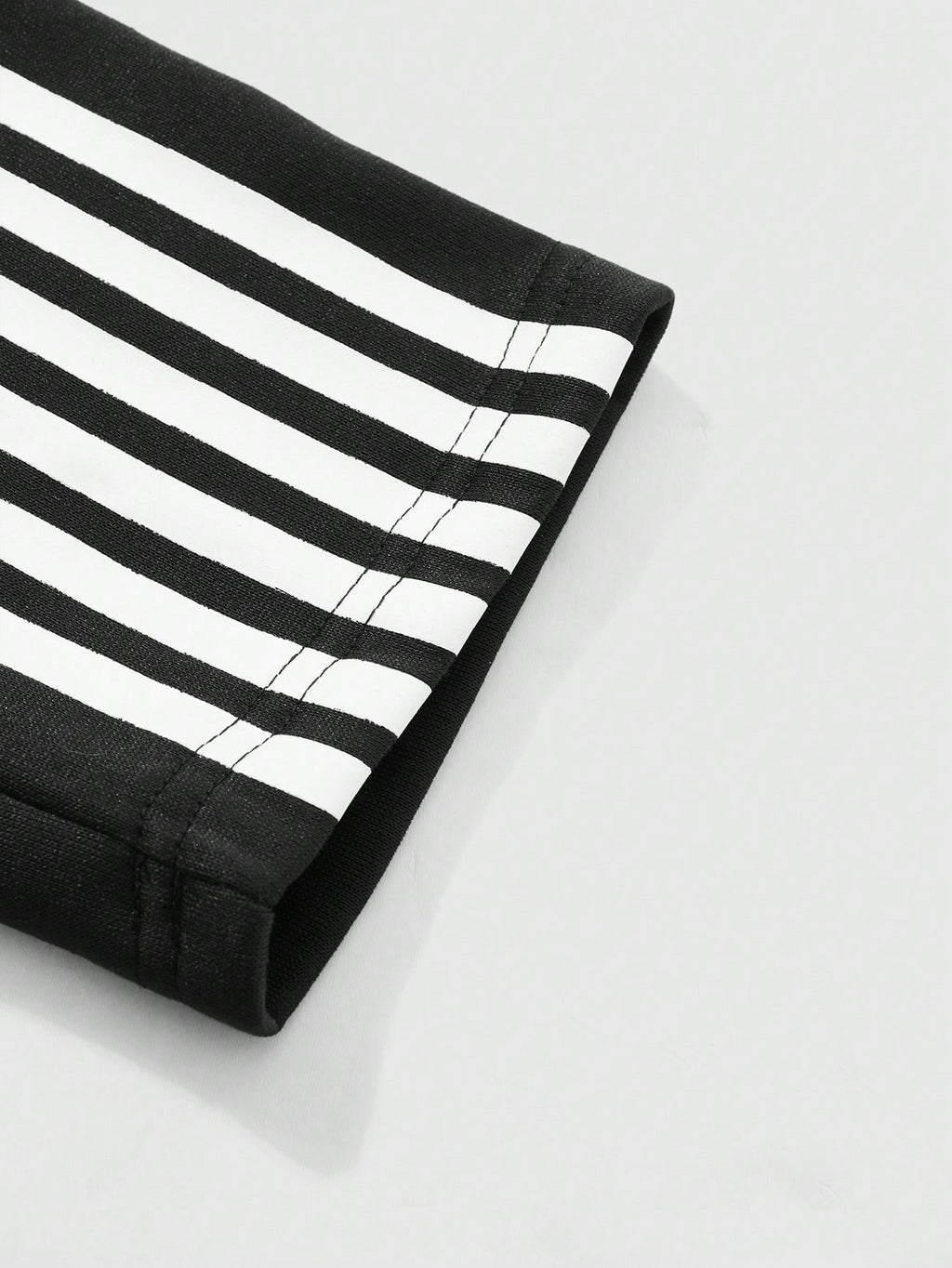Big & Tall Colorblock Striped T-Shirt Pants Set for big men view 5