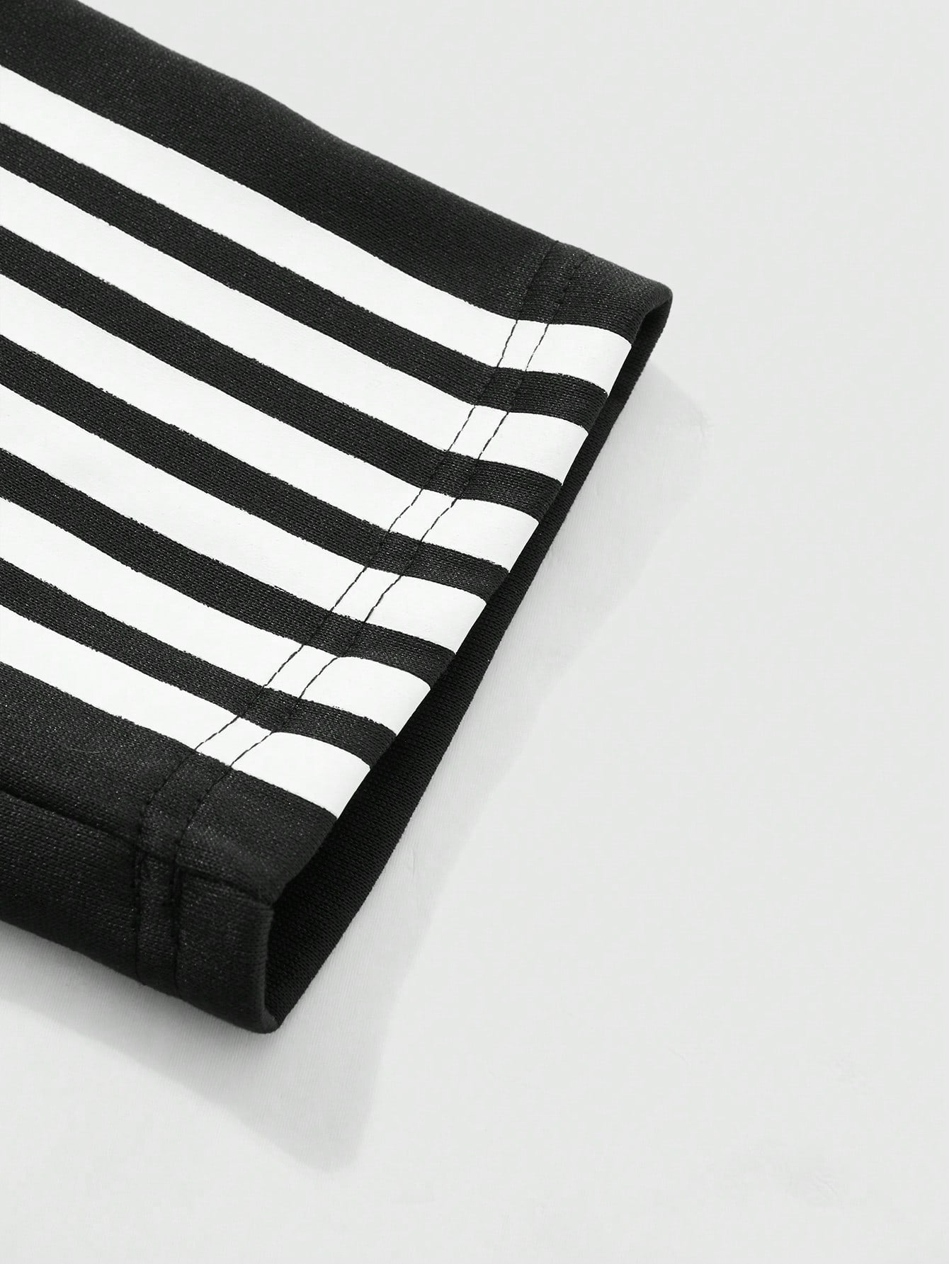 Big & Tall Colorblock Striped T-Shirt Pants Set for big men view 5