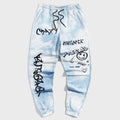 Big & Tall Blue Streetwear Vintage Pants for big men