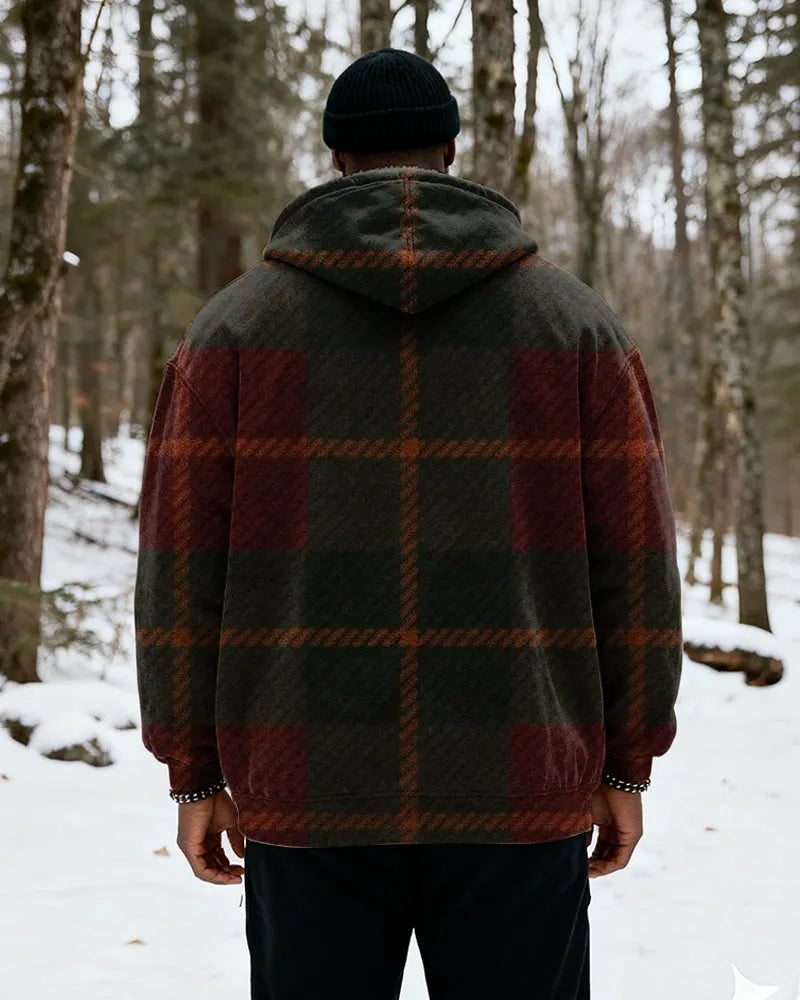 Big & Tall Red Green Graphic Hoodie for big men view 3