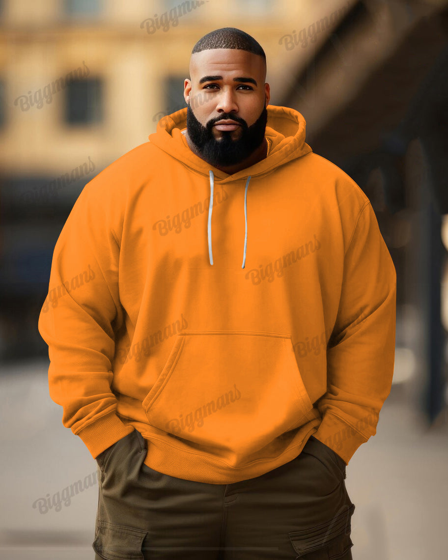 Big & Tall Solid Color Hoodie for big men view 4