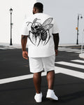 Big & Tall Graphic Skull Two-piece Set for big men view 1