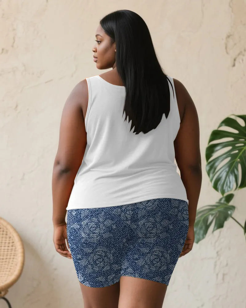 Big & Tall Denim Graphic Two-piece Set for big men view 5