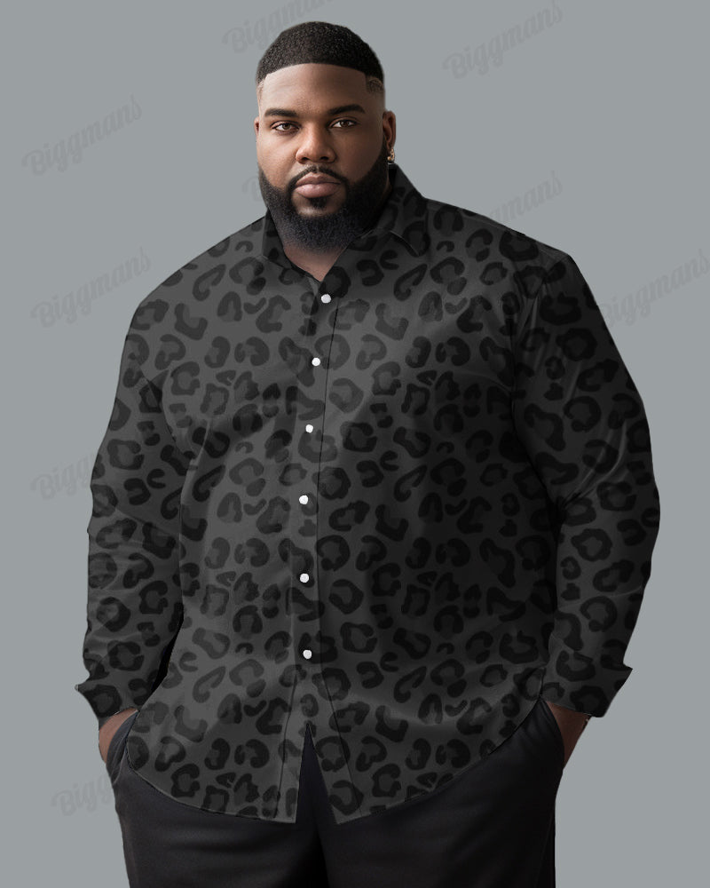 Big & Tall Graphic Long Sleeve Shirt for big men view 1