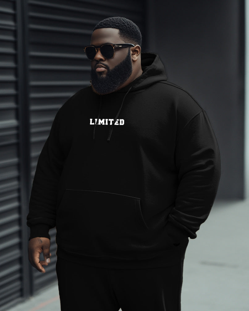 Big & Tall Graphic Hoodie for big men view 3