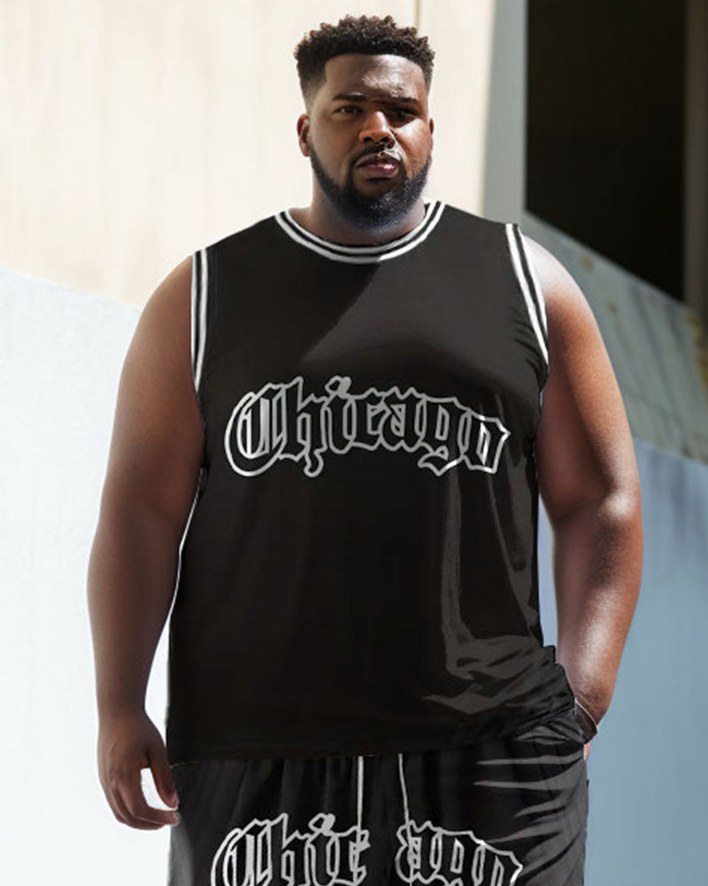 Big & Tall Athletic Tank Top for big men view 3