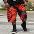 Big & Tall Geometric Athletic Shorts for big men view 1