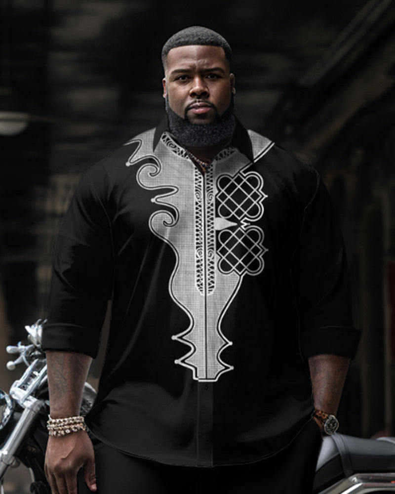 Big & Tall Business Casual Two-piece Set for big men view 6