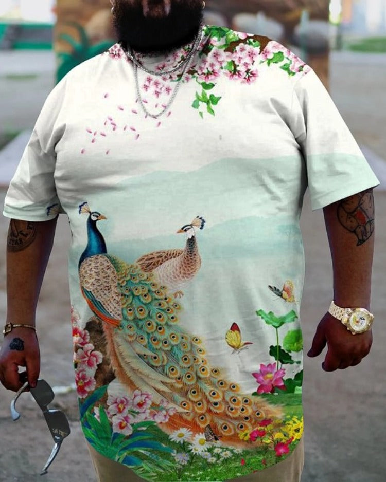 Big & Tall Colorblock Graphic T-Shirt for big men view 1