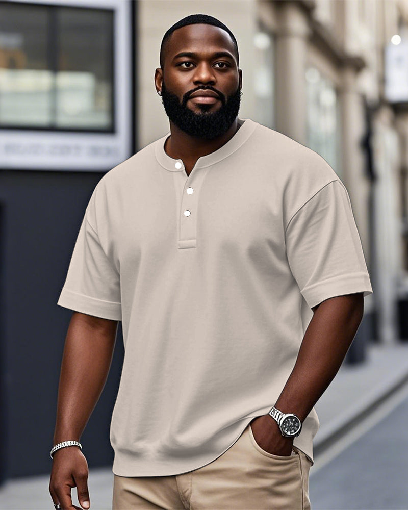 Big & Tall Solid Color T-Shirt for big men view 3