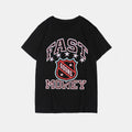 Big & Tall Black Graphic Streetwear T-Shirt for big men view 2
